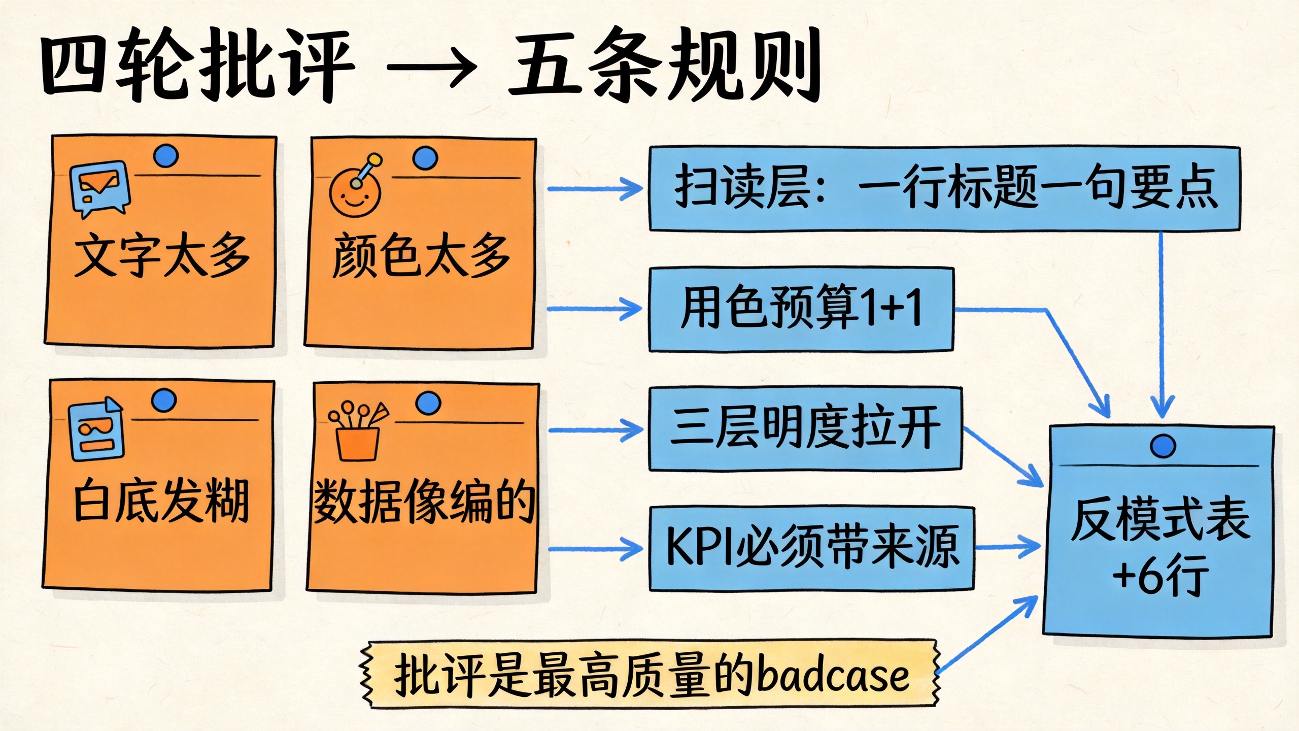 四轮批评到五条规则