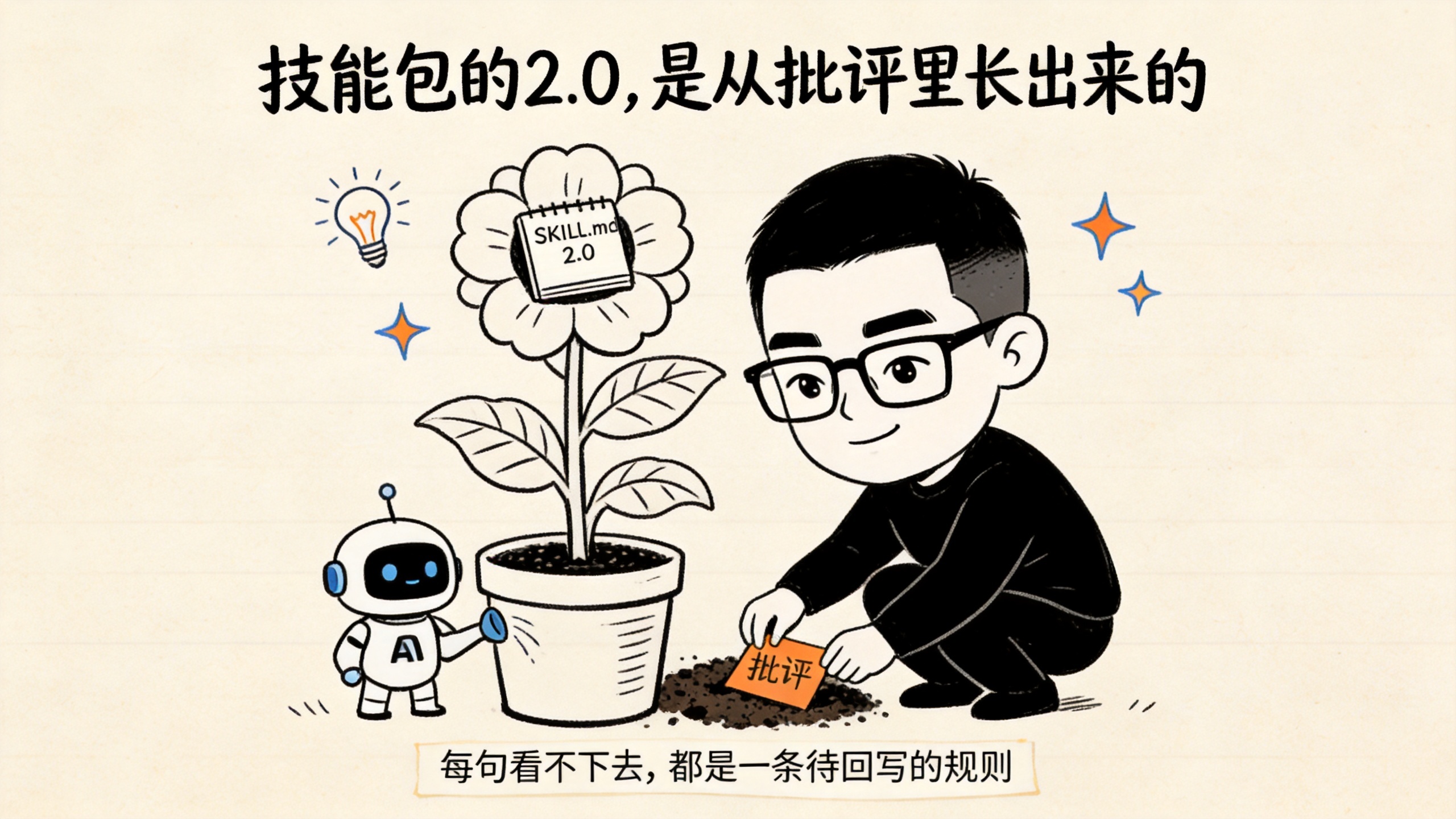 技能包的 2.0 是从批评里长出来的
