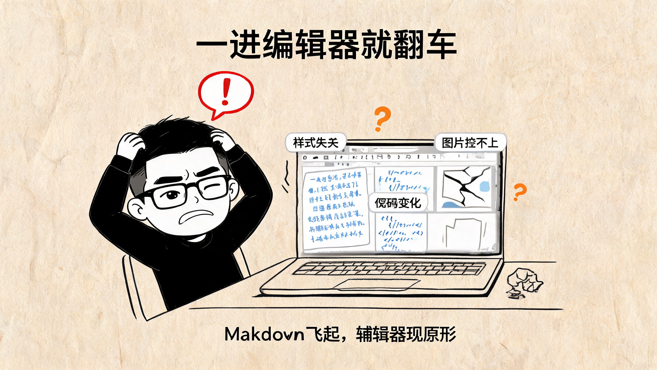 Markdown 写得飞起一进编辑器就原形毕露