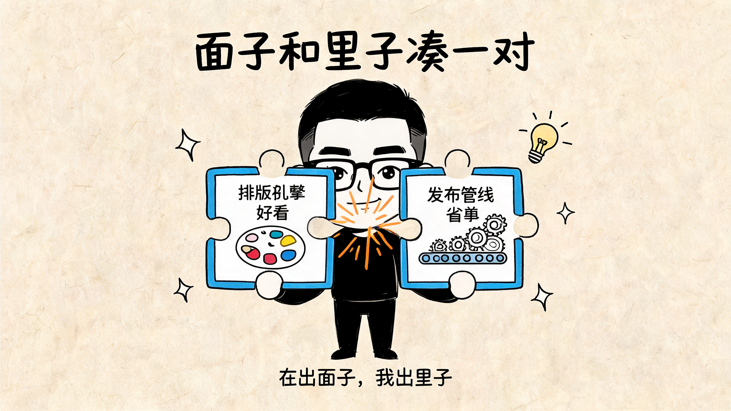 面子和里子凑一对：排版引擎 + 发布管线组合方案